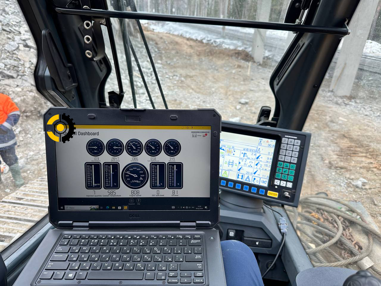 Диагностика двигателя гусеничного крана LIEBHERR LTR 1100