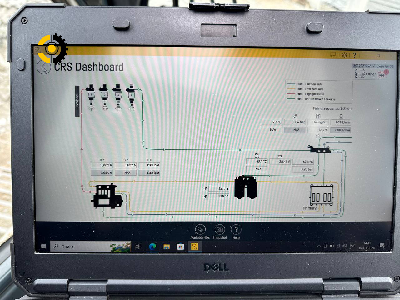 Диагностика двигателя гусеничного крана LIEBHERR LTR 1100
