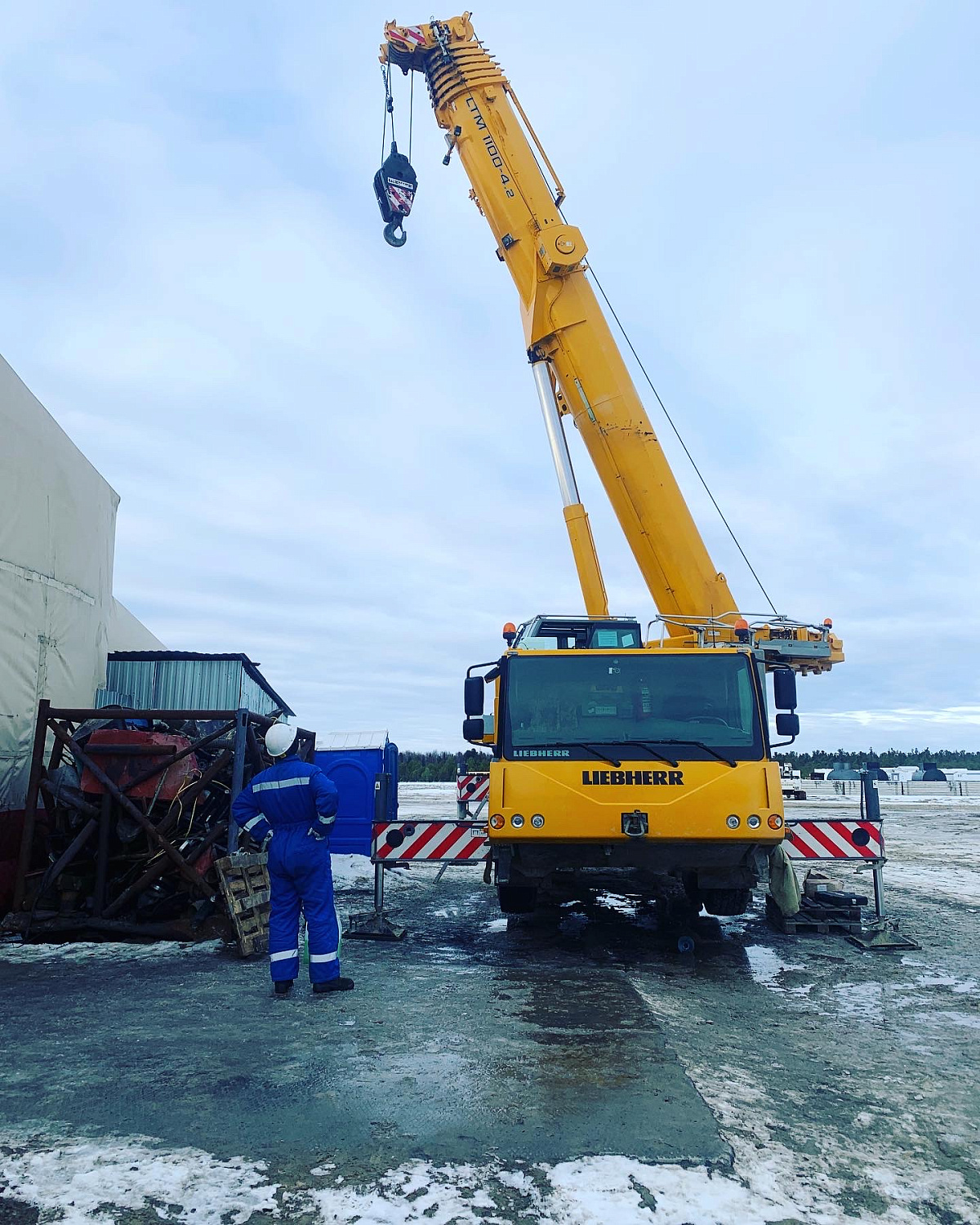 Замена сцепления автокрана LIEBHERR LTM 1100-4.2